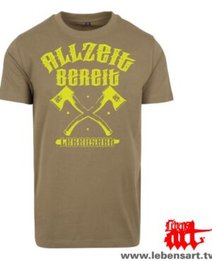 T-Shirt "Allzeit bereit" oliv